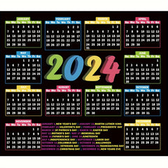 2pcs Calendar Mouse Pad for Women and Girls, Non-Slip Rubber Mouse Pad