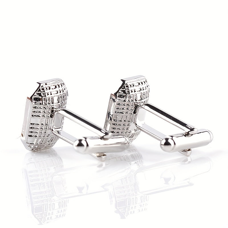 Rhinestone Cufflinks Suit Button Shirt Studs