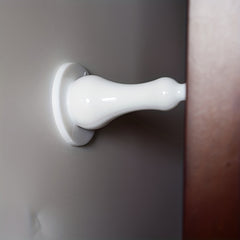 2pcs Plastic Magnetic Door Stopper Punching Anti Collision Mute Durable