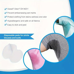20pcs Underarm Sweat Patch Disposable - Sweat Absorption for Men and Women