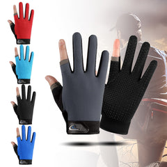 2Pcs Fingerless Fishing Gloves Non-slip Thin Protection