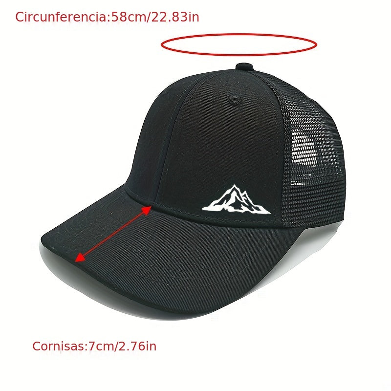 Mountain Baseball Cap Multicolor Mesh Hat Unisex