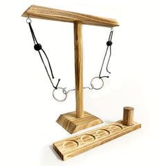 Wooden Hook and Ring Game for Home Party