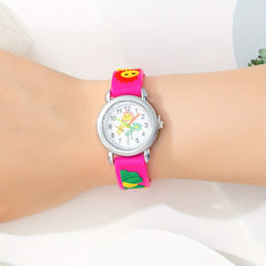 Girls Sunflower Butterfly Dragonfly Watch with Silicone Belt