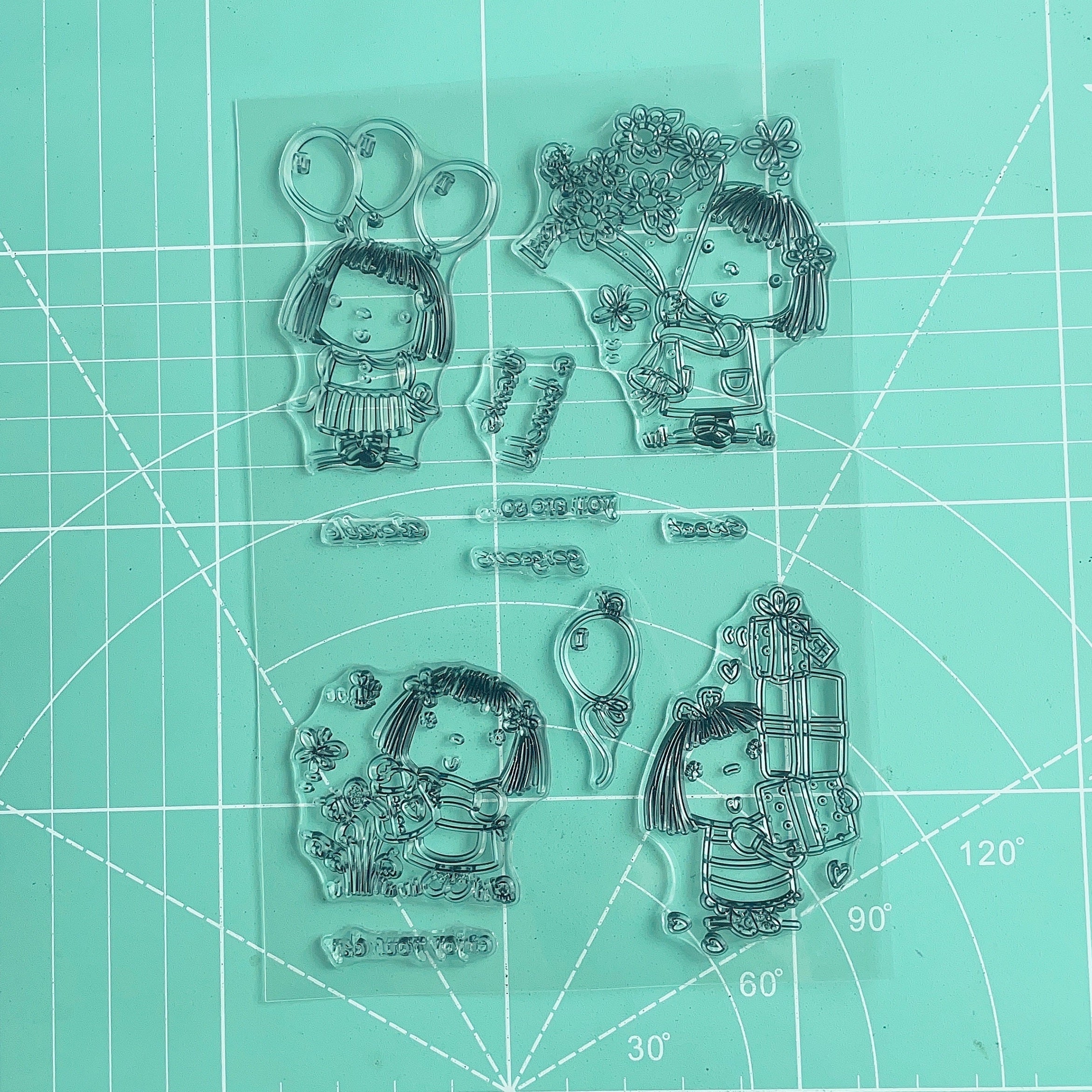 Girls Silicone Transparent Seal Stationery Seal For Kids