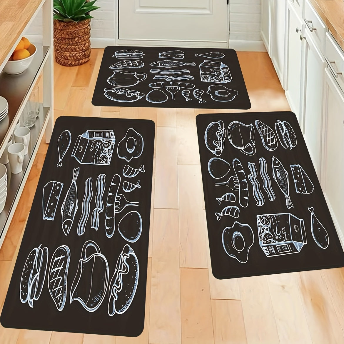 Soft Kitchen Rug Anti Fatigue Cushioned Waterproof Mat Non Slip