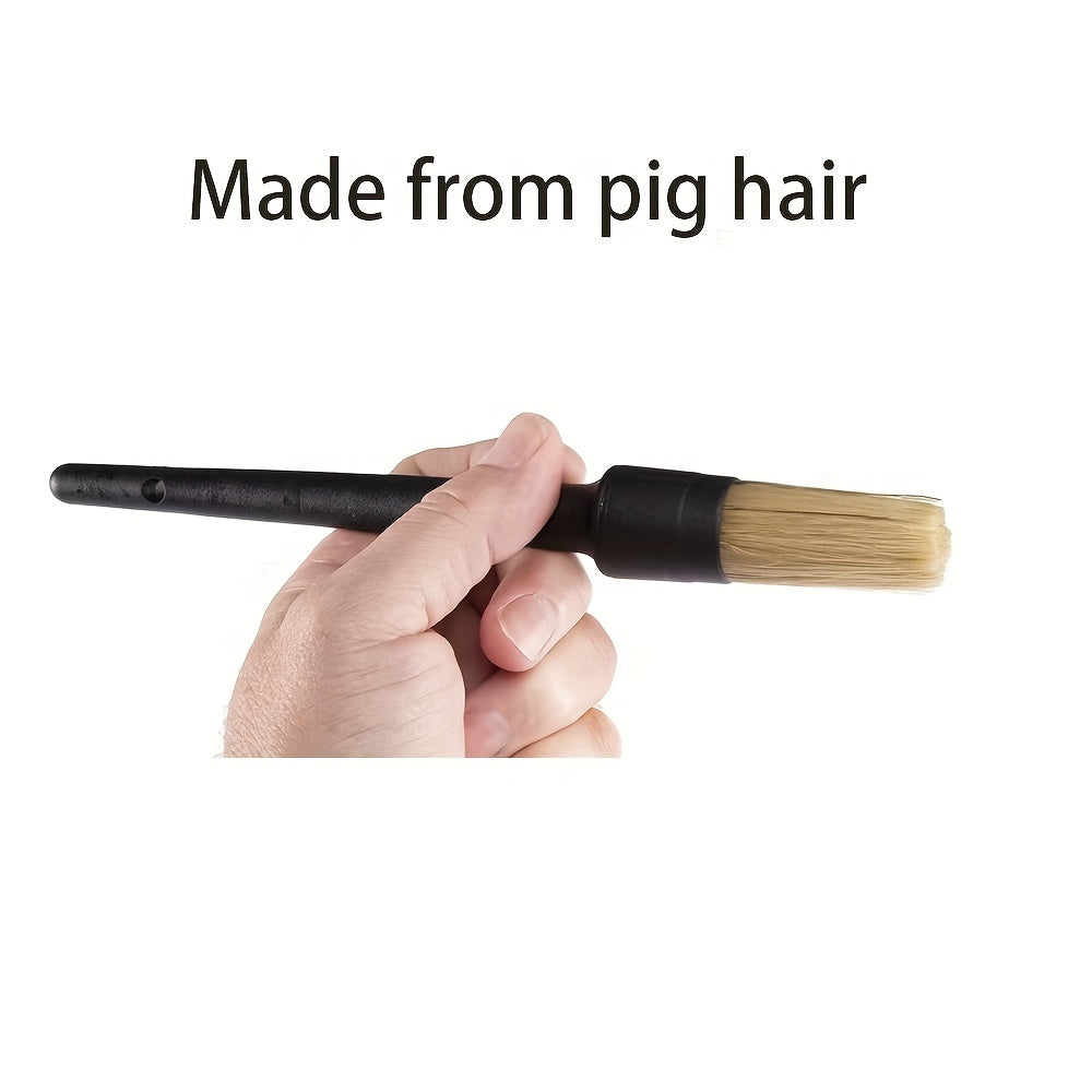 Horseshoe Brush With Pen Cover Pig Hair Hoof Brush With Cover