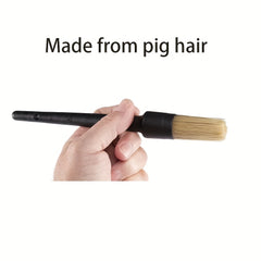 Horseshoe Brush With Pen Cover Pig Hair Hoof Brush With Cover