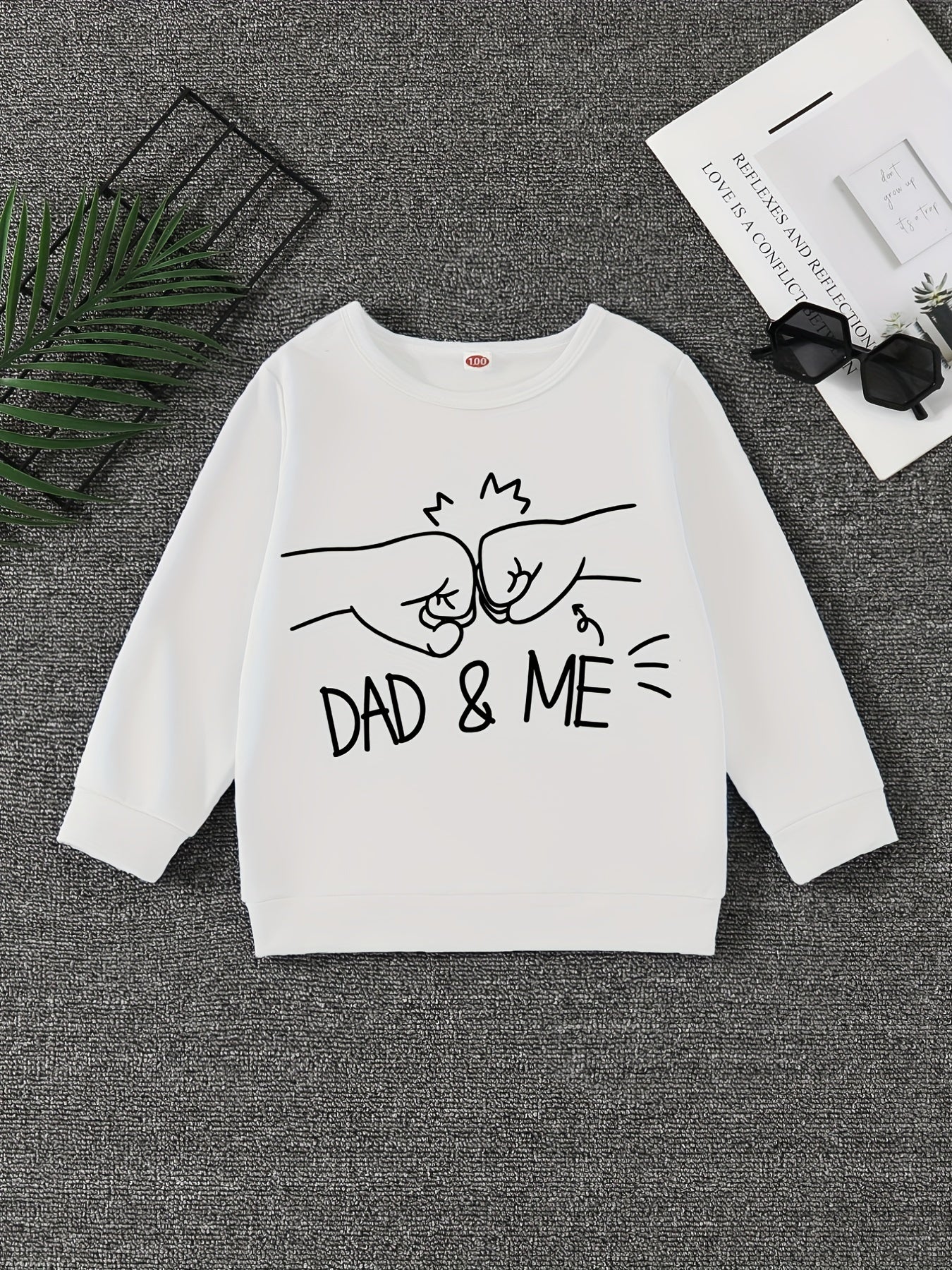 DAD ME Boys Sweatshirt Creative Pullover Long Sleeve
