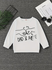DAD ME Boys Sweatshirt Creative Pullover Long Sleeve