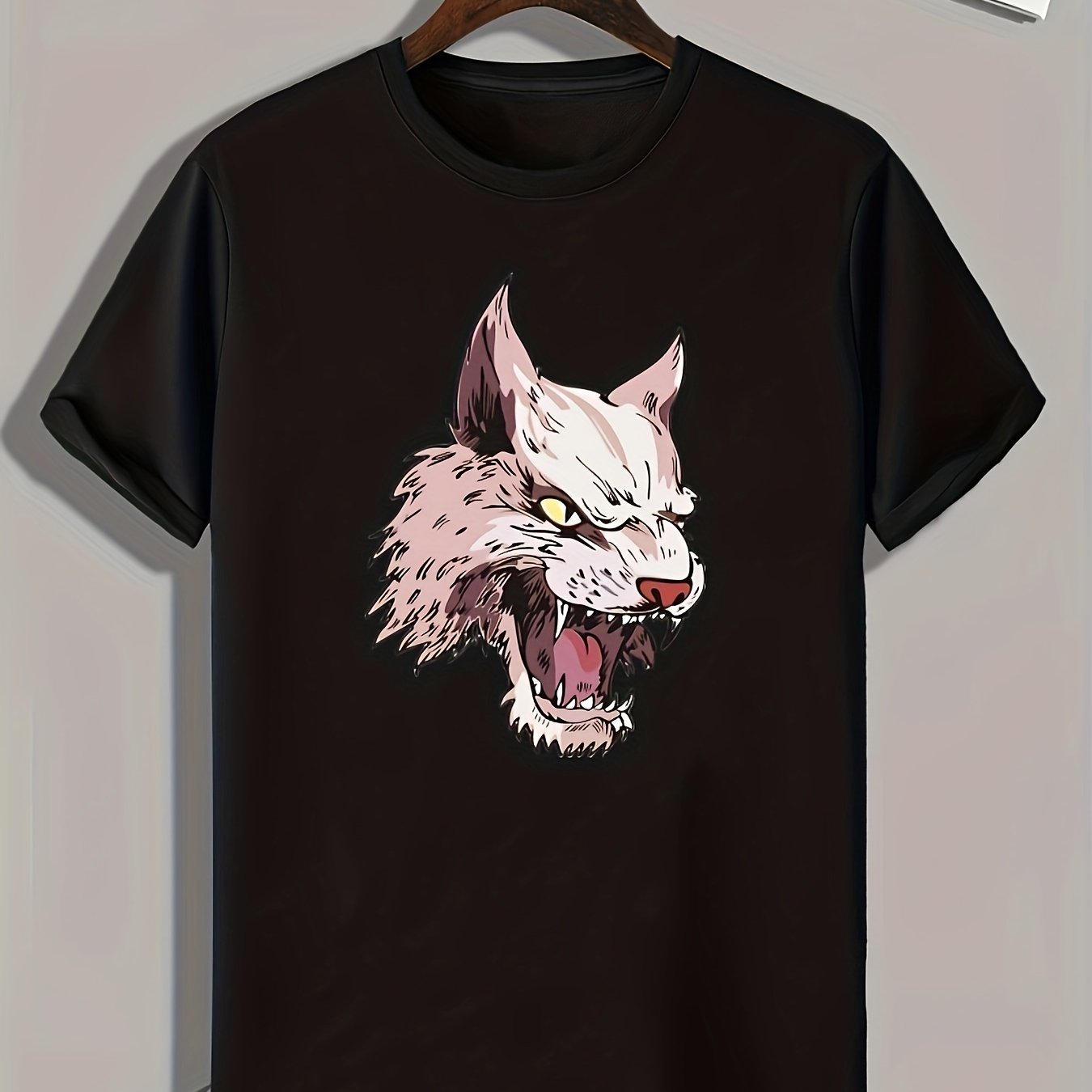 Men's Animal Print Graphic Tee for Summer