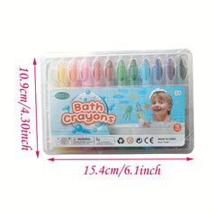 12 Washable Non Toxic Crayons for Kids Art Supplies Mess Coloring Toddlers