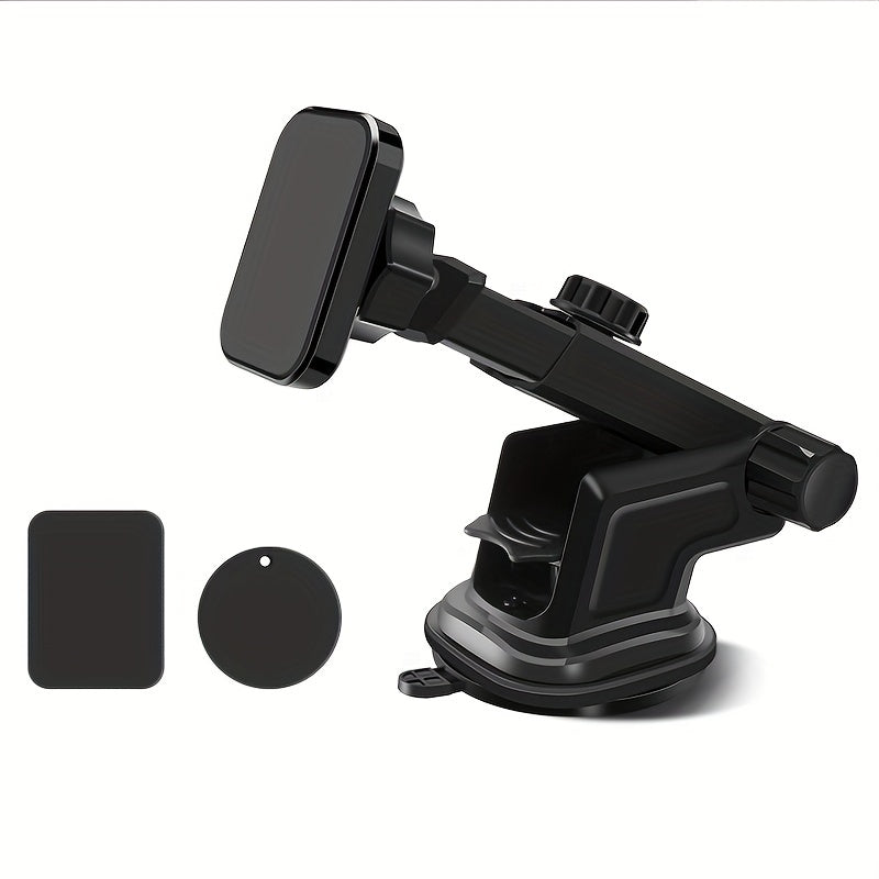 Magnetic Car Phone Holder Telescopic Dashboard & Windshield Bracket
