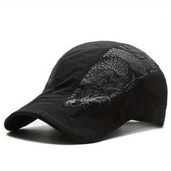 Polyester Quick-drying Dragon Print Baseball Cap Sun Protection Hat