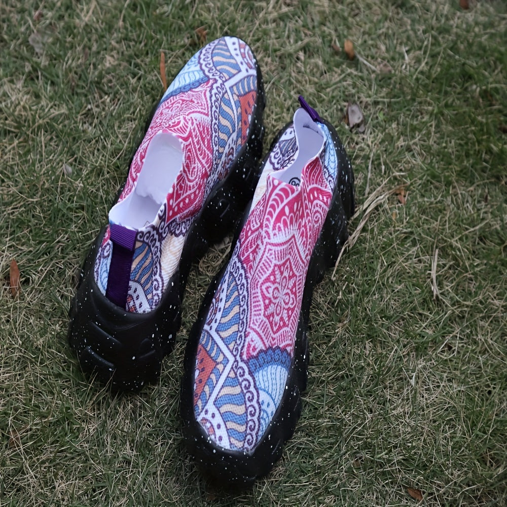 Mesh Platform Sneakers Non-slip Outdoor Running Shoes