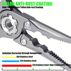 Stainless Steel Fishing Plier Scissors Line Cutter Hooks Remover
