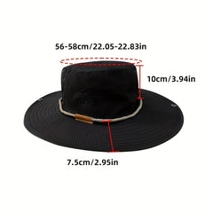 Embroidered Sun Protection Hat for Outdoor Traveling