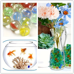 Colorful Glass Marbles Fish Tank Decoration 10pcs