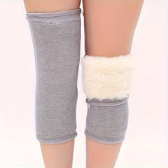 Wool Knee Pads Anti Cold Warm Knee Wraps for Winter Sports