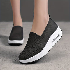 Wedge Slip On Socks Sneakers Lightweight Platform Walking Shoes