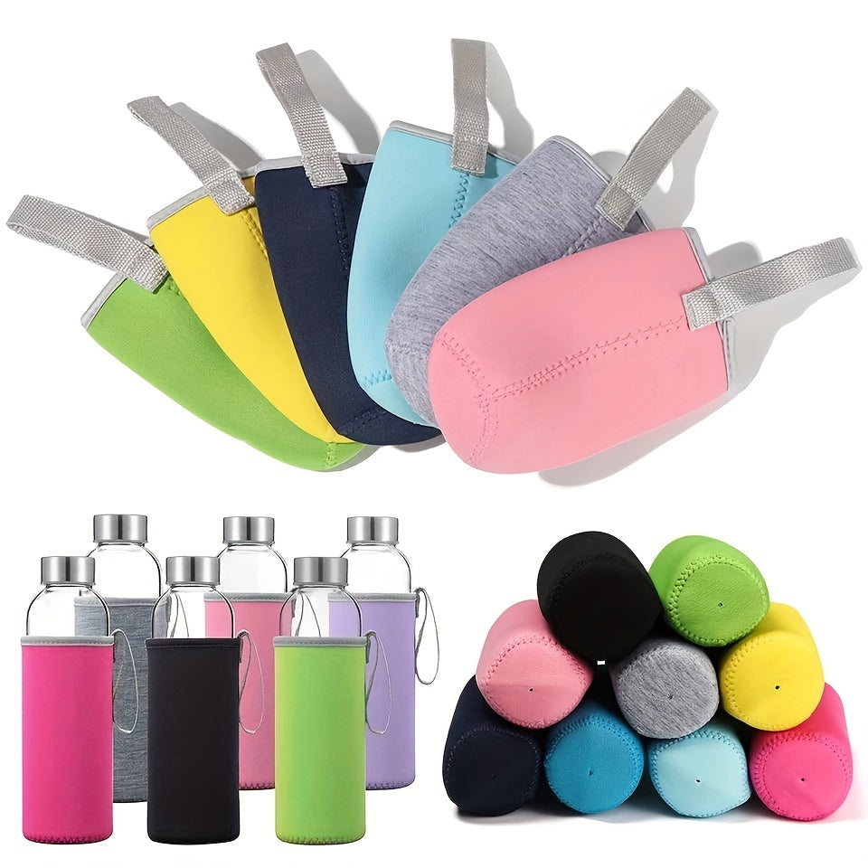 Insulated Glass Water Bottle Cover - Protective Cup Sleeve
