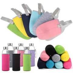 Insulated Glass Water Bottle Cover - Protective Cup Sleeve