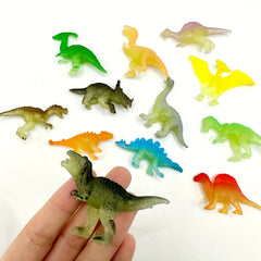 Glow in Dark Dinosaur Toy Set PVC Model Mini Gift