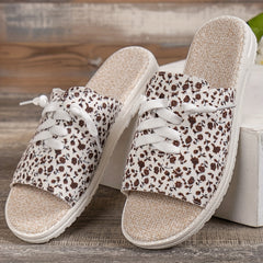 Floral Pattern Flat Sandals Women's Comfortable Slip-on Summer Shoes