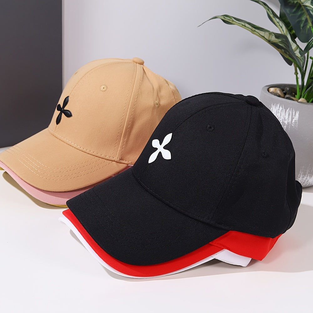 Men's Solid Peaked Cap Casual Sun Baseball Hat For Daily Use