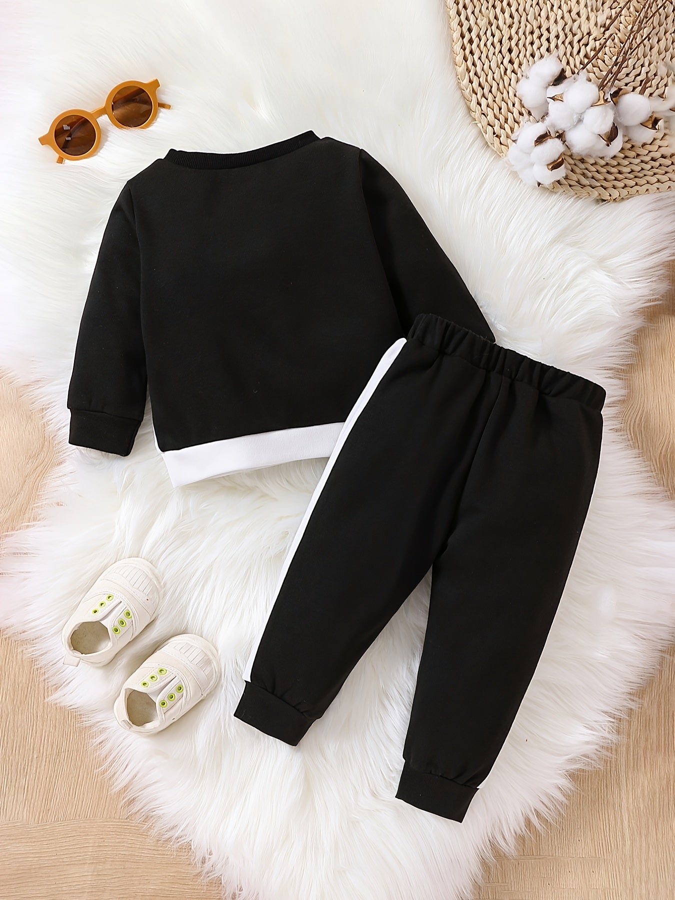 Baby Boys Casual Sweatshirt & Sweatpants Set for Autumn/Spring