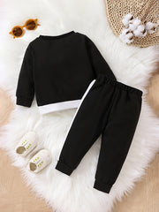 Baby Boys Casual Sweatshirt & Sweatpants Set for Autumn/Spring