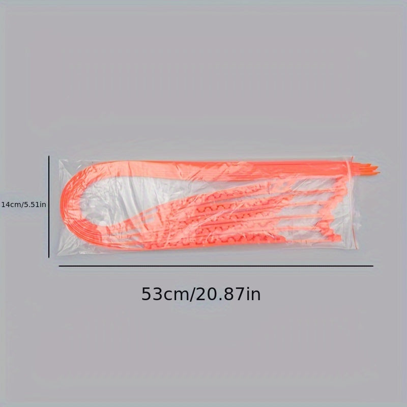 10pcs Car Snow Chain Self Driving Rescue Emergency Chain Orange Nylon