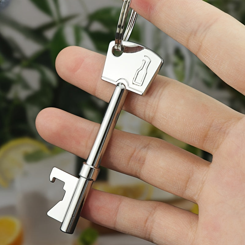 Multifunctional Keychain With Bottle Opener Metal Keyring Pendant