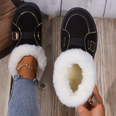 Women's Non-slip Ankle Snow Shoes Warm Thick Bottom Shoes