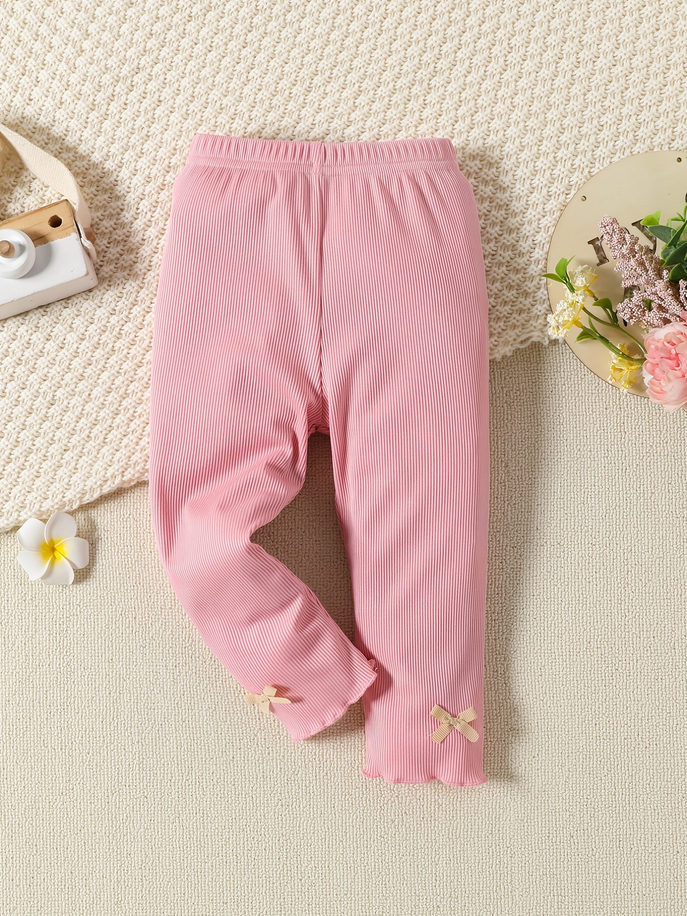 Girls Leggings Toddler Baby Bow Trousers 2pcs Set