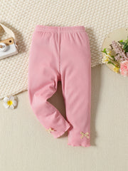 Girls Leggings Toddler Baby Bow Trousers 2pcs Set