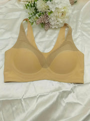 Striped Wireless Bra Comfy & Breathable Skin friendly Bra Women's Lingerie