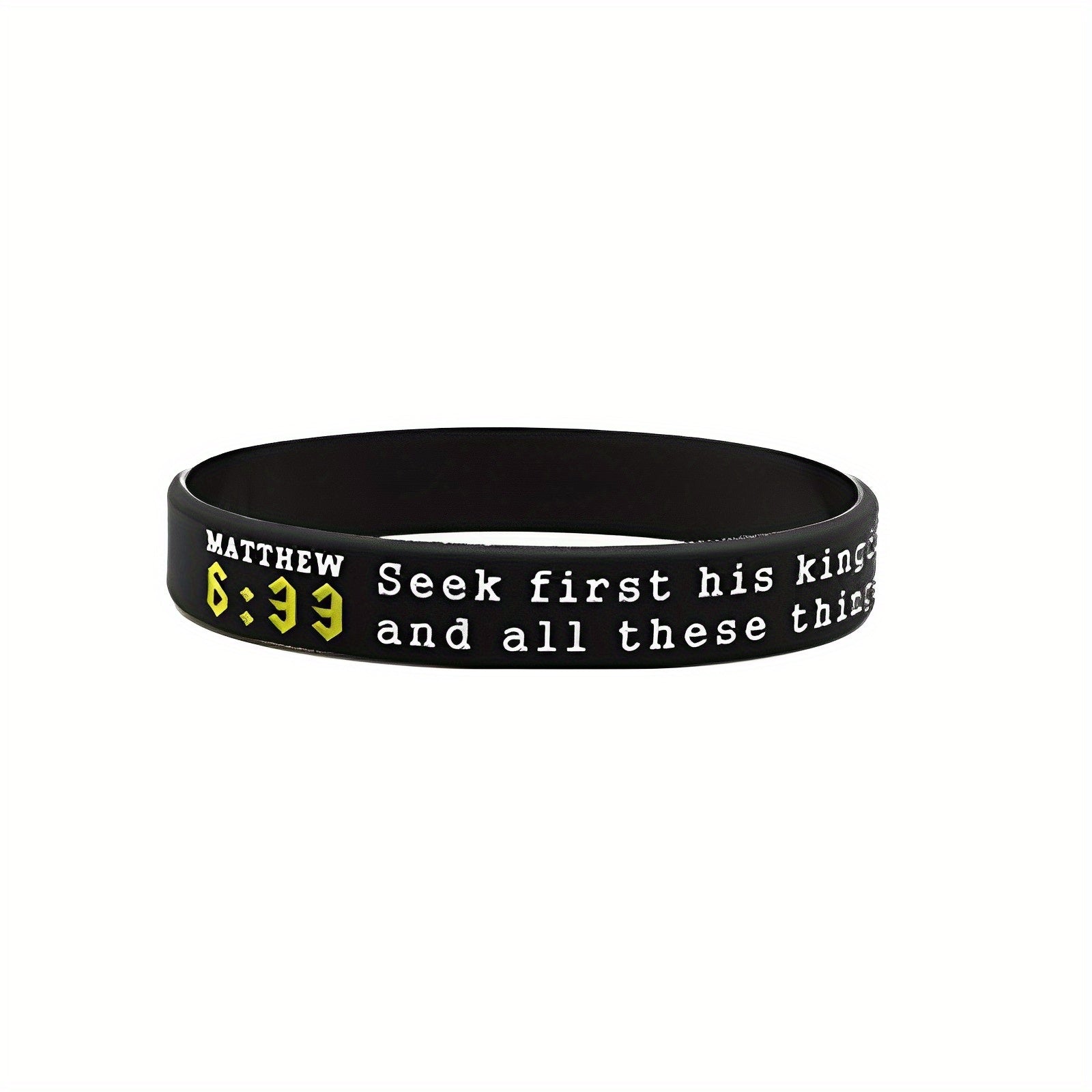 Religious Silicone Bracelet Bible Verse Wristband