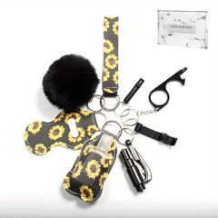 8pcs Self Defense KeyChain Protective Accessories Set Men