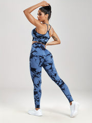 Tie Dye Yoga Suit Sports Bra & Leggings Activewear