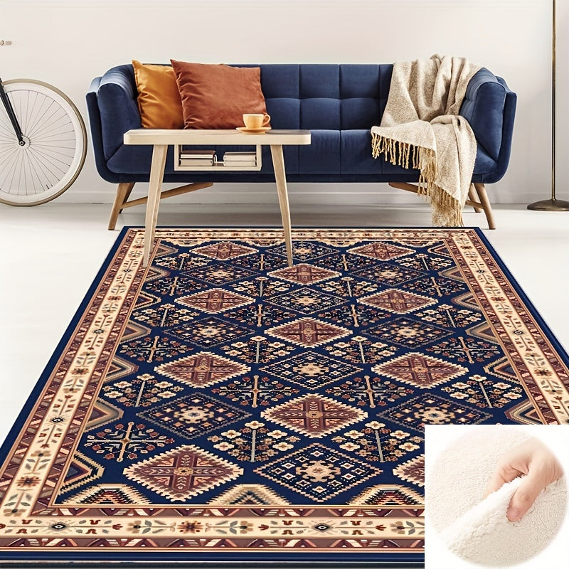 Bohemian Dark Classic Pattern Large Area Carpet Living Room Bedroom