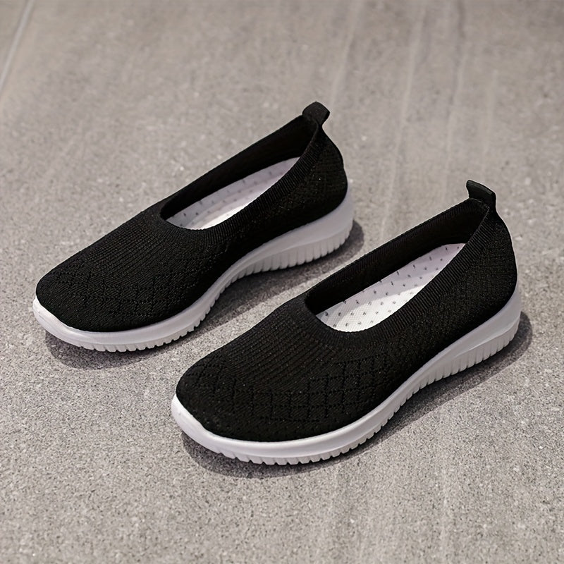 Women's Breathable Slip On Flat Soft sole Shoes Lightweight & Comfy Shoes