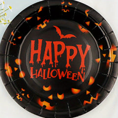 Halloween Party Tableware Pumpkin Paper Plate Disposable 17 78 Cm