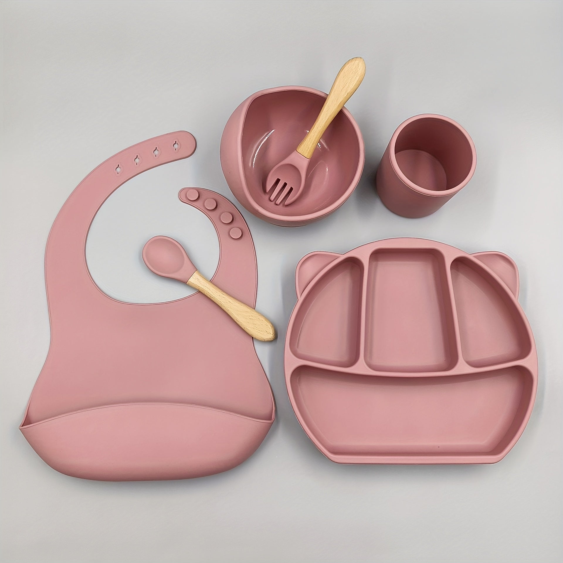 Cartoon Baby Bibs Feeding Set