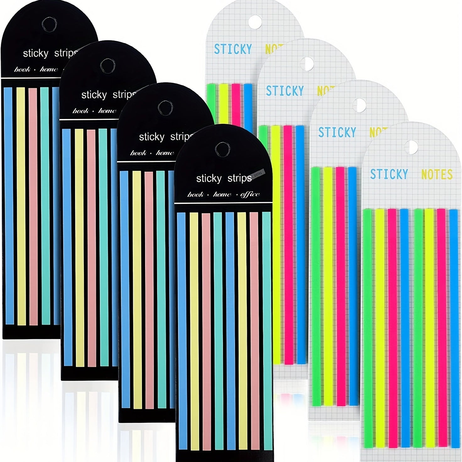 Morandi Neon Highlighter Tape Sticky Page Markers Clear Tabs