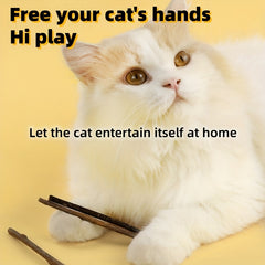 10pcs Catnip Silvervine Sticks Chew Toy for Cats Teeth Cleaning Anxiety Relief