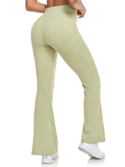 Women's Stretchy Flare Leg Yoga Pants Soft Casual Sports Pants