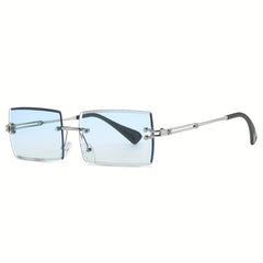 Rimless Sunglasses Gradient Glasses UV400