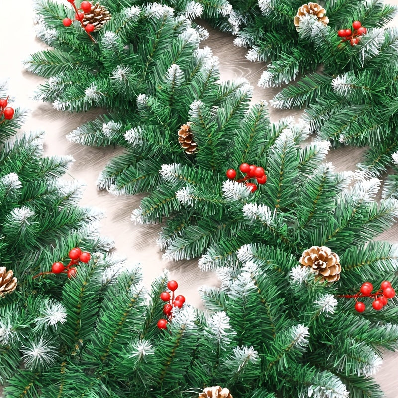 Christmas Encrypted PVC Green Vine For Window Decoration