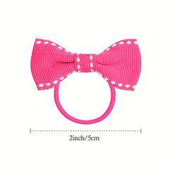 50pcs Bowknot Hair Rope Vintage Hair Accessories